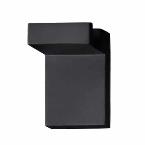 EDELA towel hook black 670100 angular and stylish design.