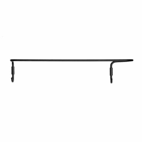 MINI Towel bar with two hooks black Simple and practical design.