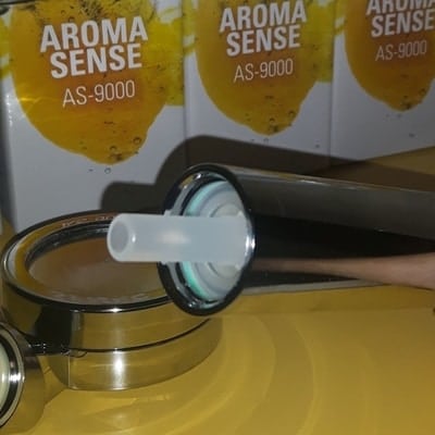 How to install pure rain filter aroma sense in the shower.