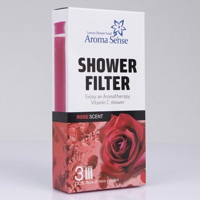 Aromapatruuna ruusu Aroma Sense aromaterapia suihkuun. Ruusun tuoksu ja ihon tehokosteutus pelkällä suihkupään vaihdolla kokeile eri tuoksuja!