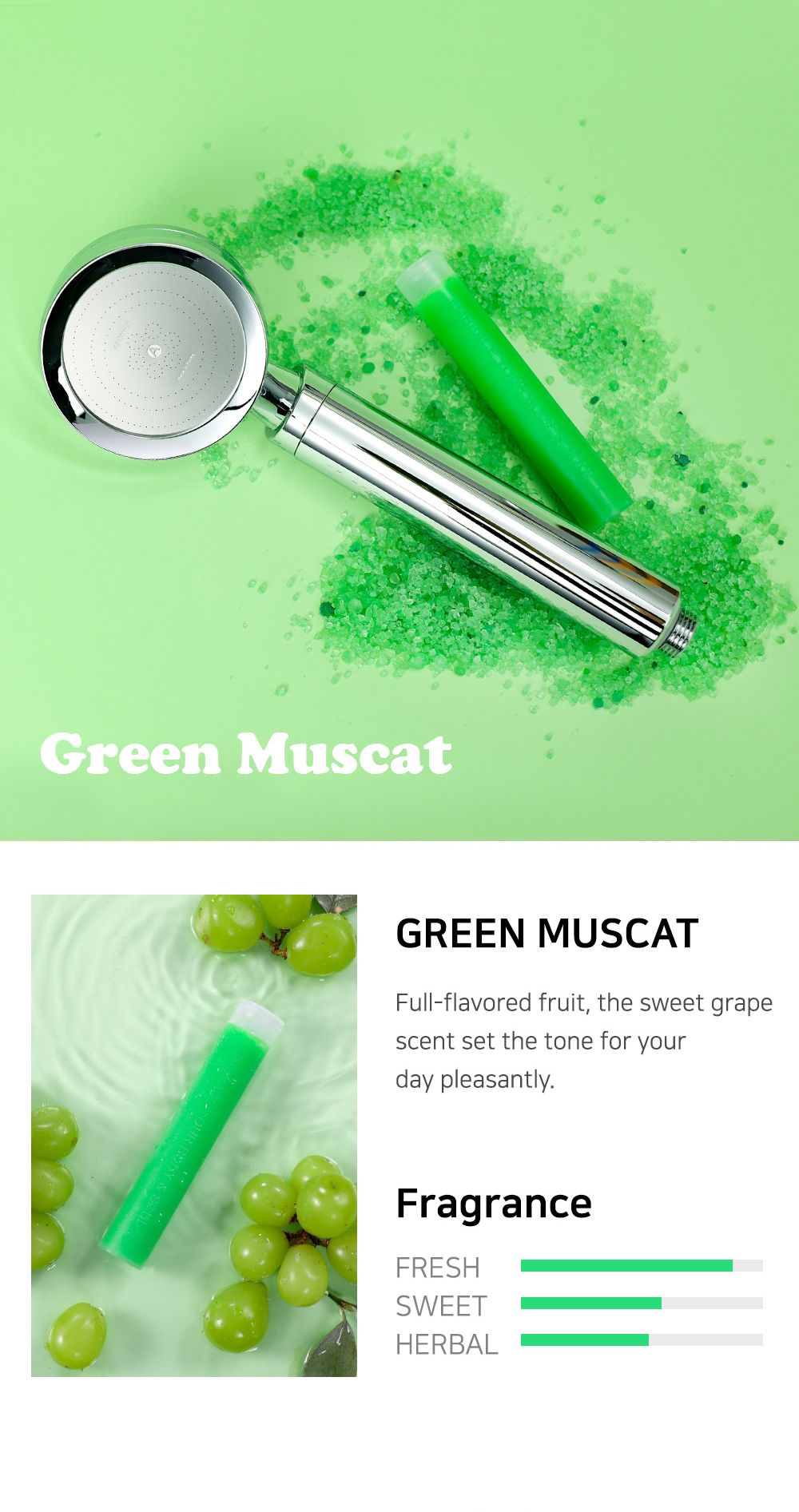 ARO filter Green muscat aroma description for Aromica shower