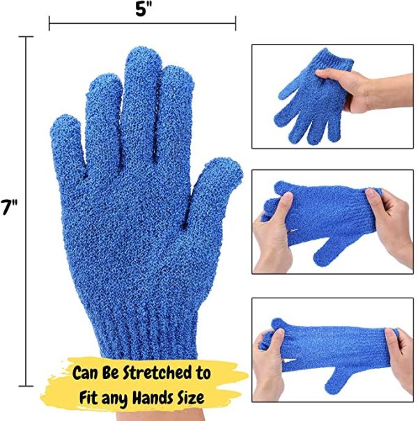 Exfoliating glove, washing glove is ideal for gentle body washing.Washing glove with soap creates a lovely, rich lather.