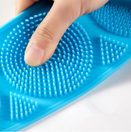 Silicone back washer for shower back and whole body washing